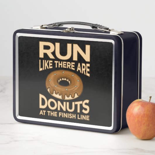 Ren alsof er donuts marathon runner is (In situ)
