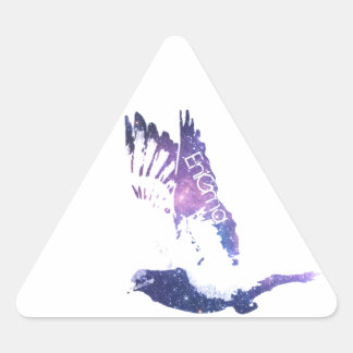 Ren de straten driehoek sticker