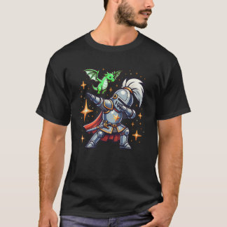 Ren Faire Dabbing Middeleeuwse Ridder Dragon Funny T-shirt