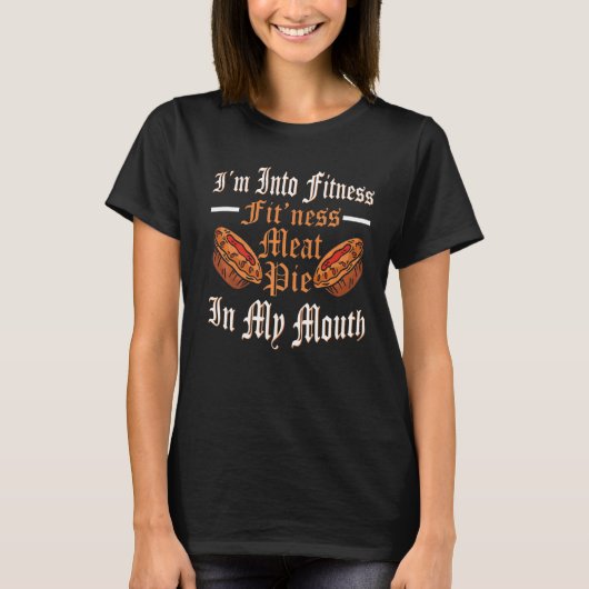 Ren Faire Fitness Meat Pie Renaissance Festival T-shirt (Voorkant)