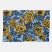 Ren in de rozen theedoek (Horizontaal)