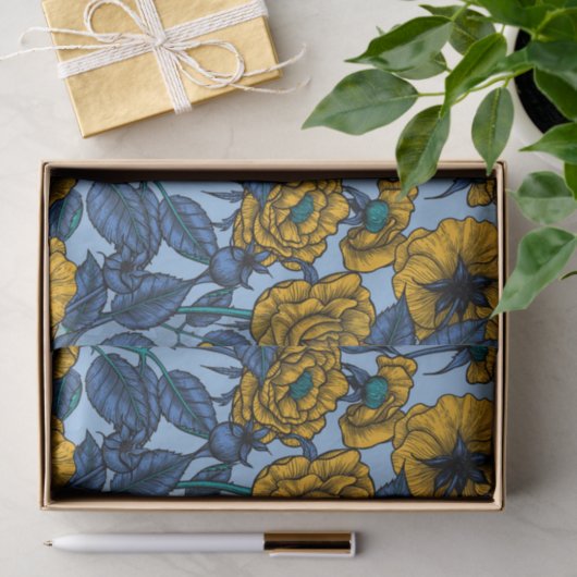 Ren in de rozen tissuepapier (Geschenk)