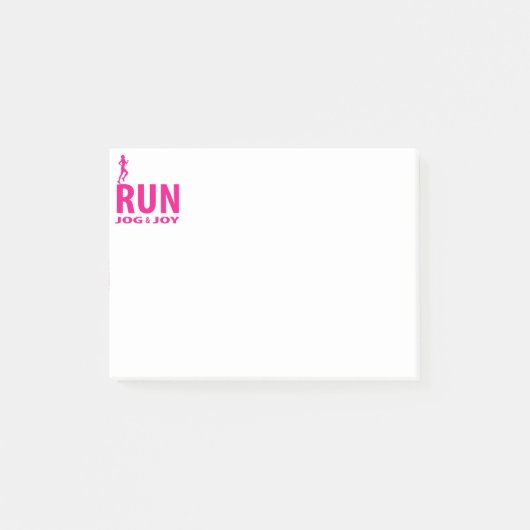 Ren, jog en vreugde post-it® notes (Voorkant)