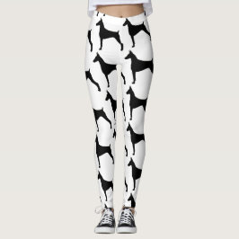 Ren met je doberman leggings