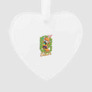 Ren mignon aux oreilles de lapin Joyeuses Pâques R