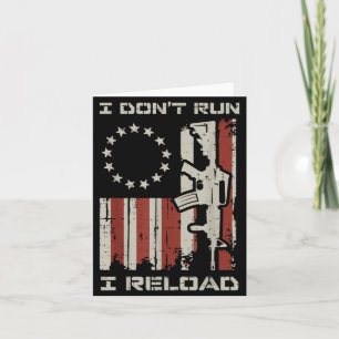 Ren niet, herlaad vlag grappige spreuk patriottisc kaart