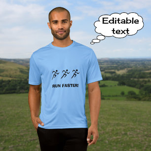 Ren sneller drie motivatie lopers t-shirt