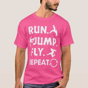 Ren spring vlieg parkour geschenk shirt freerunnin