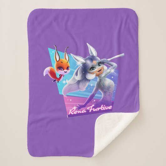 Rena Furtive Graphic Sherpa Deken (Voorkant)