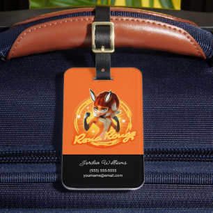 Rena Rouge Circle Badge Bagagelabel