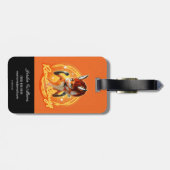 Rena Rouge Circle Badge Bagagelabel (Achterkant horizontaal)