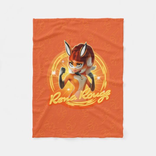 Rena Rouge Circle Badge Fleece Deken (Voorkant)