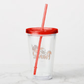 Rena Rouge | Laten we bonzen Acryl Drinkbeker (Achterkant)