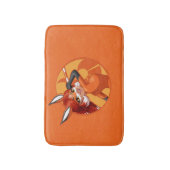 Rena Rouge Oranje badge Badmat (Voorkant Verticaal)