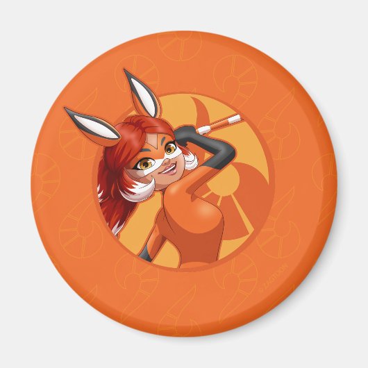 Rena Rouge Oranje badge Magneet (Voorkant)