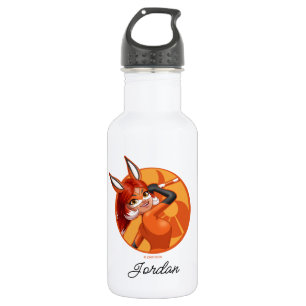 Rena Rouge Oranje badge Waterfles