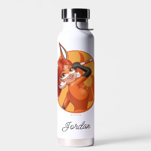Rena Rouge Oranje badge Waterfles