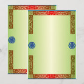 Renaisaince Medieval Wedding Kaart (Voorkant / Achterkant)