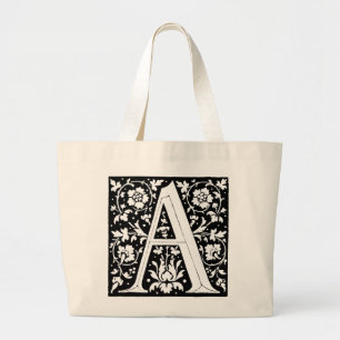 Renaissance alfabet letter A Totebag Grote Tote Bag