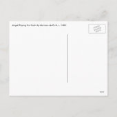 Renaissance Angel die Violin Melozzo da Forli spee Feestdagenkaart (Achterkant)