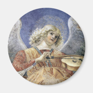 Renaissance Angel Round Magnet Melozzo da Forlì Magneet
