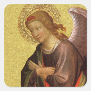 Renaissance Angel van de kapitein van het Bambino Vierkante Sticker