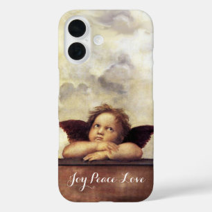RENAISSANCE ANGEL Winged Cherub Joy Peace Love iPhone 16 Hoesje
