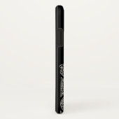 RENAISSANCE ARCHITECT Black White Gem Monogram Case-Mate iPhone Case (Achterkant/rechts)