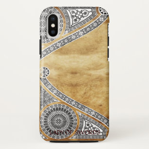 RENAISSANCE ARCHITECT BROWN PARCHEMENT iPhone XS HOESJE