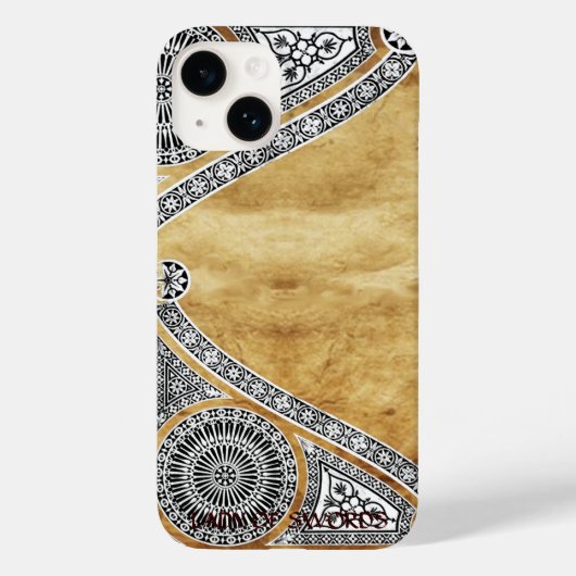 RENAISSANCE ARCHITECT BROWN PARCHEMENT Case-Mate iPhone CASE (Achterkant)