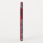 RENAISSANCE ARCHITECT Marsala Red Monogram Case-Mate iPhone Case (Achterkant/rechts)