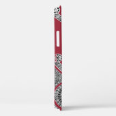 RENAISSANCE ARCHITECT Marsala Red Monogram Case-Mate iPhone Case (Achterkant / Rechts)