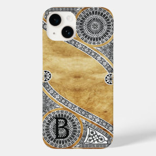 RENAISSANCE ARCHITECT Parchment Monogram Case-Mate iPhone 14 Hoesje