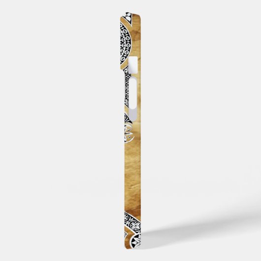 RENAISSANCE ARCHITECT Parchment Monogram Case-Mate iPhone Case (Achterkant / Links)