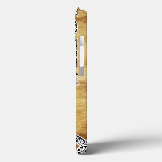 RENAISSANCE ARCHITECT Parchment Monogram Case-Mate iPhone Case (Achterkant / Links)