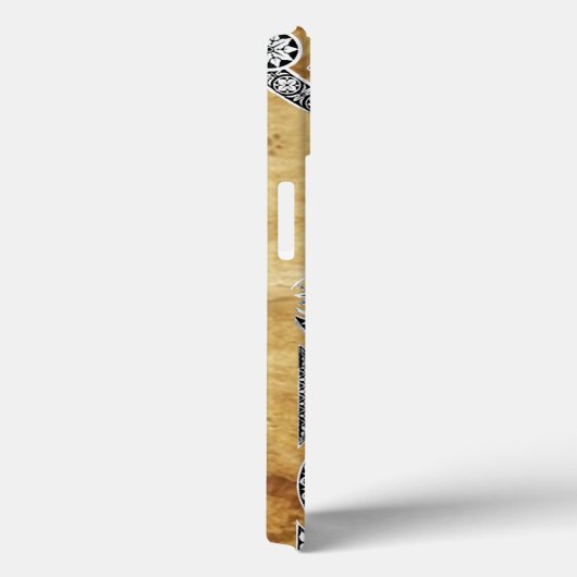 RENAISSANCE ARCHITECT Parchment Monogram Case-Mate iPhone Case (Achterkant / Rechts)