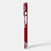 RENAISSANCE ARCHITECT Rode Bourgogne Monogram Case-Mate iPhone Case (Achterkant / Links)