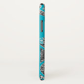 RENAISSANCE ARCHITECT Scruba Blue Monogram Case-Mate iPhone Case (Achterkant / rechts)