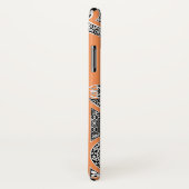 RENAISSANCE ARCHITECT Tangerine Oranje monogram Case-Mate iPhone Case (Achterkant / rechts)