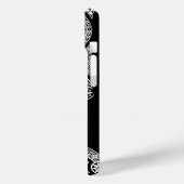 RENAISSANCE ARCHITECT Zwart-Wit Monogram Case-Mate iPhone Case (Achterkant / Links)