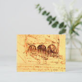 RENAISSANCE ARCHITECTUUR, Antiek perkament Briefkaart (Staand voorkant)