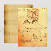 RENAISSANCE ARCHITECTUUR, Antiek perkament Briefkaart (Voorkant / Achterkant)