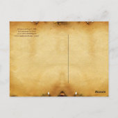 RENAISSANCE ARCHITECTUUR, Antiek perkament Briefkaart (Achterkant)