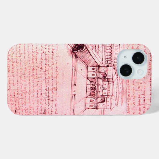RENAISSANCE ARCHITECTUUR, ARCHITECT, ENGINEER, roz Case-Mate iPhone Case (Achterkant (horizontaal))