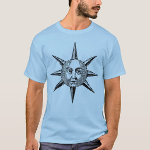 Renaissance Astronomie - Zon Gezicht T-shirt