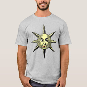 Renaissance Astronomie - Zonnegezicht Handgekleurd T-shirt
