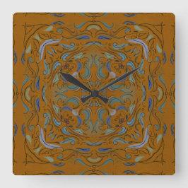 renaissance autumn tile vierkante klok