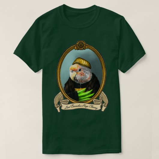 Renaissance Bird Lord Barnabus Hugo Clancey A Brow T-shirt (Design voorkant)