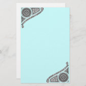 RENAISSANCE, blauw Briefpapier (Voorkant / Achterkant)