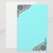 RENAISSANCE, blauw Briefpapier (Voorkant / Achterkant)